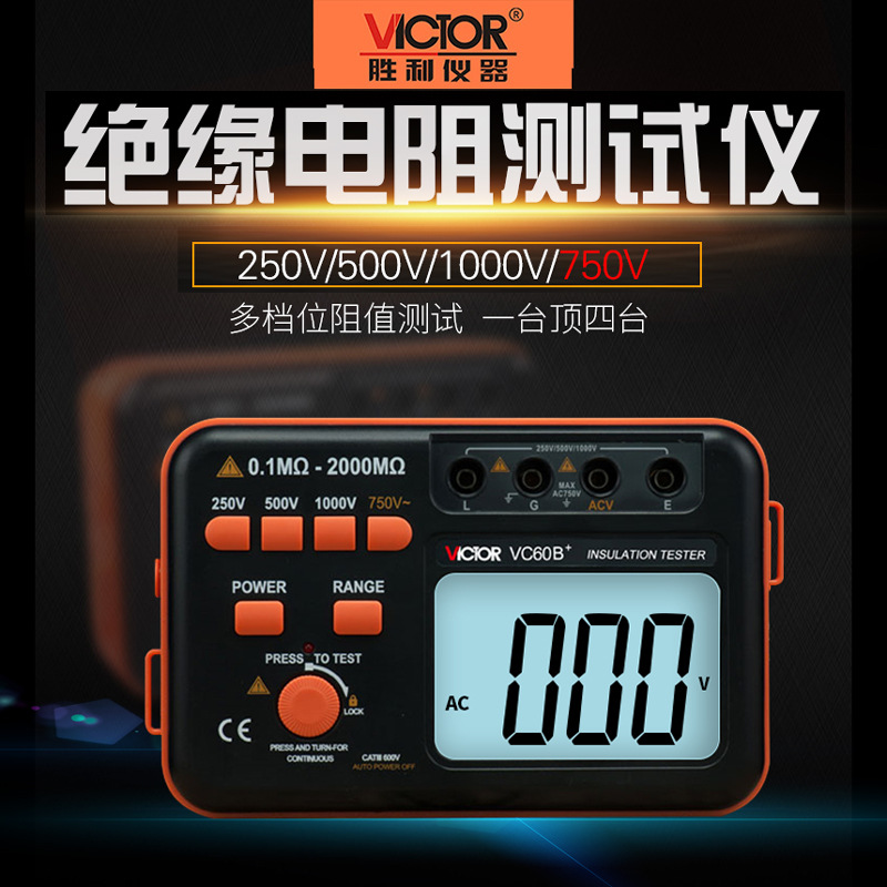 絕緣電阻測(cè)試儀 數(shù)字兆歐表 250V/500V1000V搖表